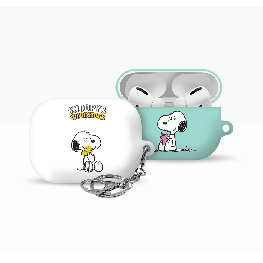 Snoopy - เคสแข็งรายวันเข้ากันได้กับ airpods 3 4 pro 2
