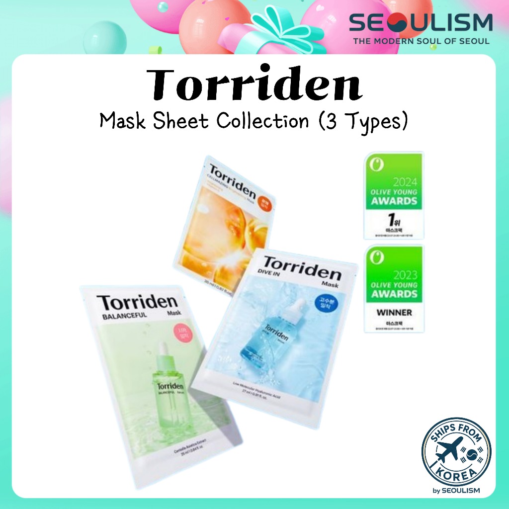 [Torriden] Dive-In Hyaluronic Acid Mask 10ea | ดีพ ไฮเดรชั่น มาส์ก | ส่งจากเกาหลี