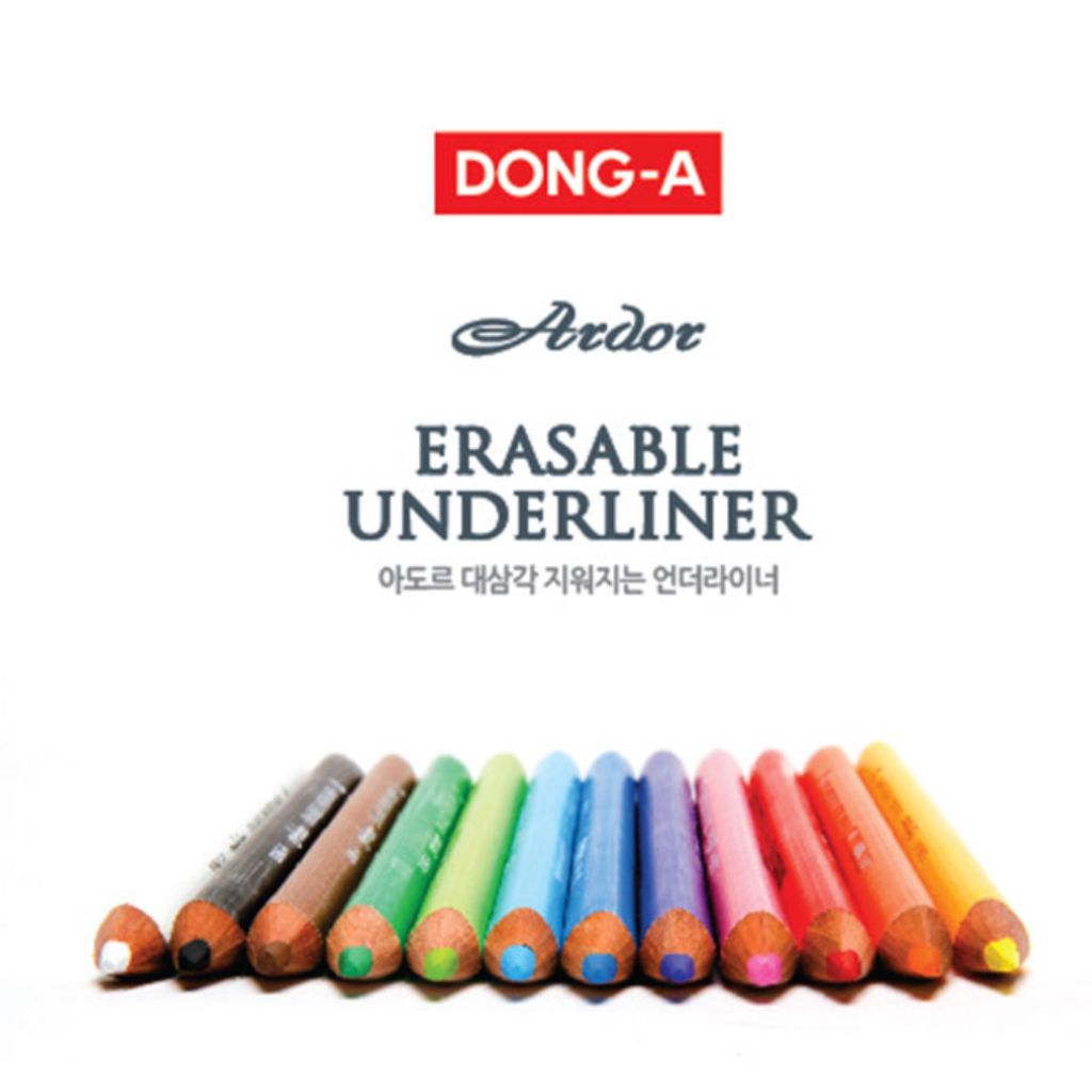 [DONG-A] Korea Ardor Erasable Color Pencil (สีสว่าง)