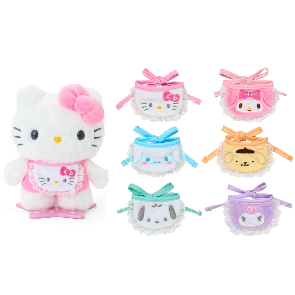 พร้อมส่ง ชุดคอสตูมเอี๊ยมตุ๊กตา Sanrio Pitatto Friends (6 แบบ) | Kitty / My Melody / Cinnamoroll / Pompompurin / Pochacco / Kuromi | ญี่ปุ่นอย่างเป็นทางการ