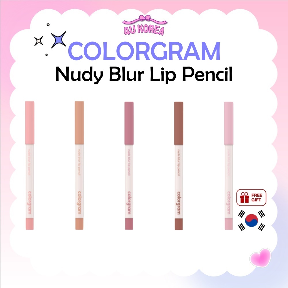 COLORGRAM Nudy Blur Lip Pencil - 5 สี / K-BEAUTY