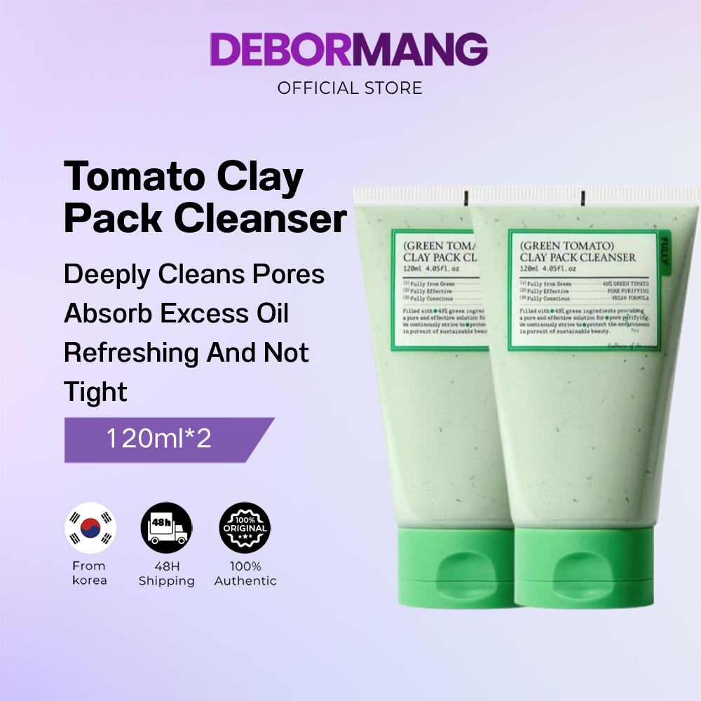 [1+1]FULLY Green Tomato Clay Pack Cleanser 120ml