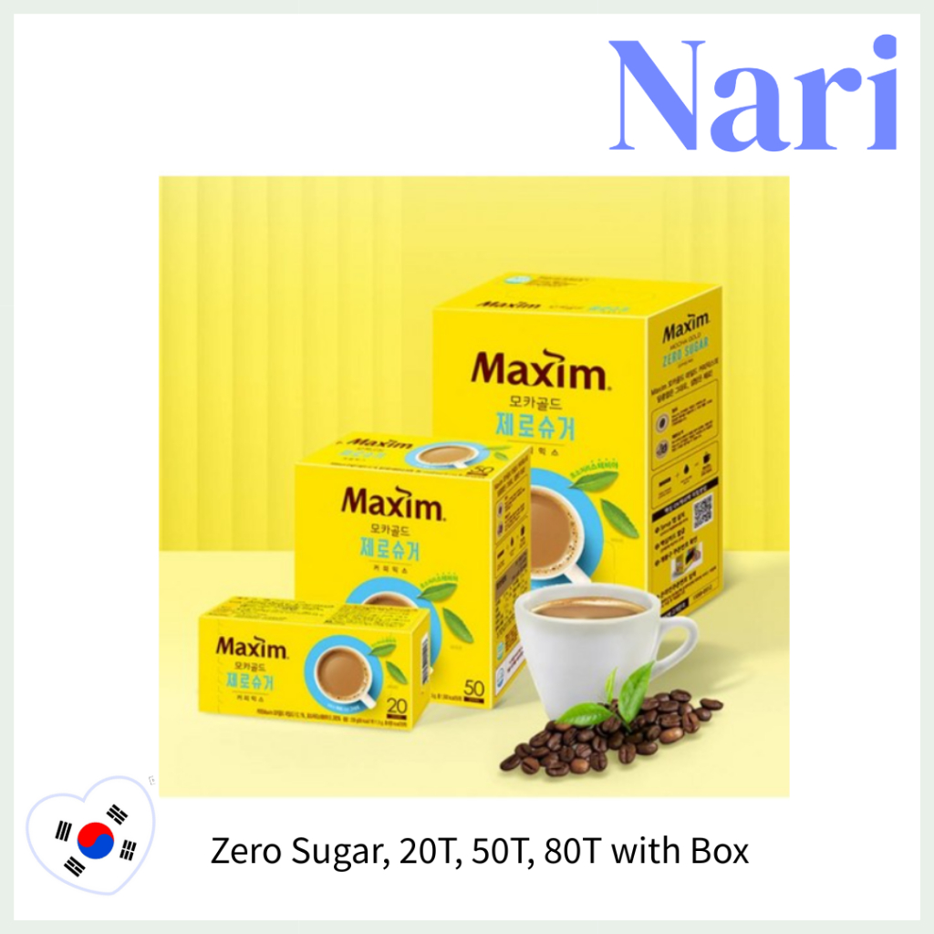 [MAXIM] Mocha Gold Zero Sugar Coffee Mix 11.5g (20T, 50T, 80T) พร้อมกล่อง