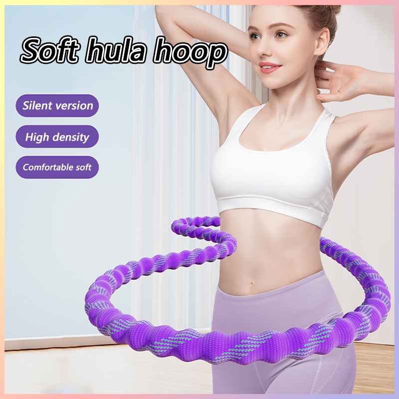 SG อัพเกรด Silent Soft Spring Hula Hoop เอวเทรนเนอร์กระชับสัดส่วนออกกําลังกายที่บ้าน