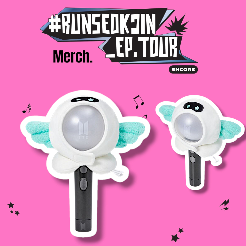 ฝาครอบแท่งไฟตุ๊กตา Jin Wootteo | อุปกรณ์เสริมแท่งไฟคอนเสิร์ตน่ารัก | สินค้า Kpop สุดพิเศษของเกาหลี