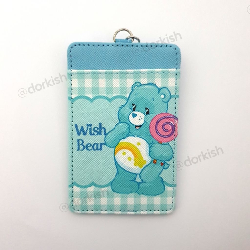 Cute Care Bears Wish Bear Ezlink Card Holder พร้อมพวงกุญแจ
