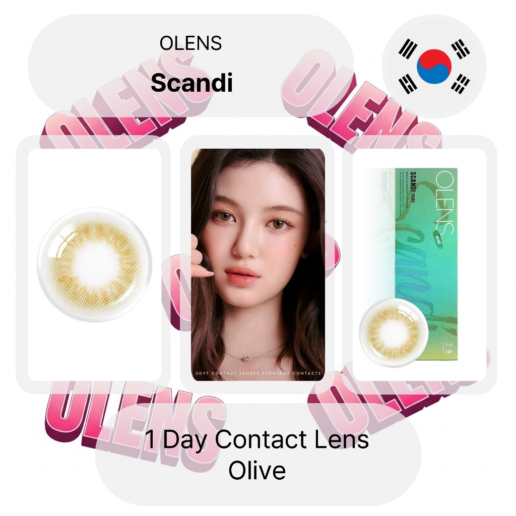 Olens Scandi Olive คอนแทคเลนส์รายวัน 10P