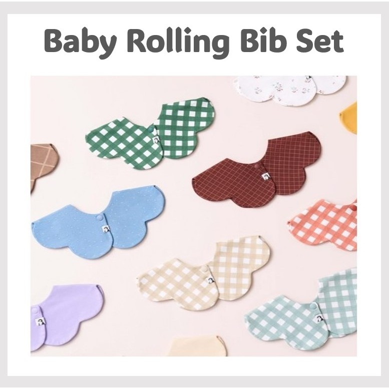 [Konny] Baby Rolling Bib ชุด 5 ชิ้น [NO. 859]