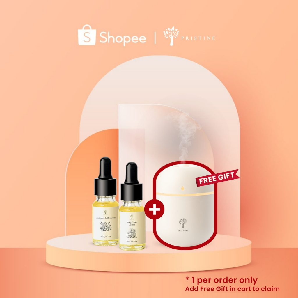 Pristine x Shopee Signature Aroma Concentrates + ฟรีดิฟฟิวเซอร์ | กล่องแบรนด์เซอร์ไพรส์ | คุ้ม SGD50