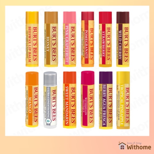 [Burts Bees] Tinted Lip Balm Series / Natural Lip Care / All Nature Moisturizing Lip Balms