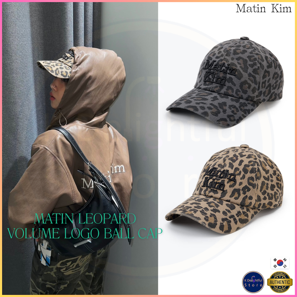 [Matin Kim] MATATIN LEOPARD VOLUME LOGO BALL CAP