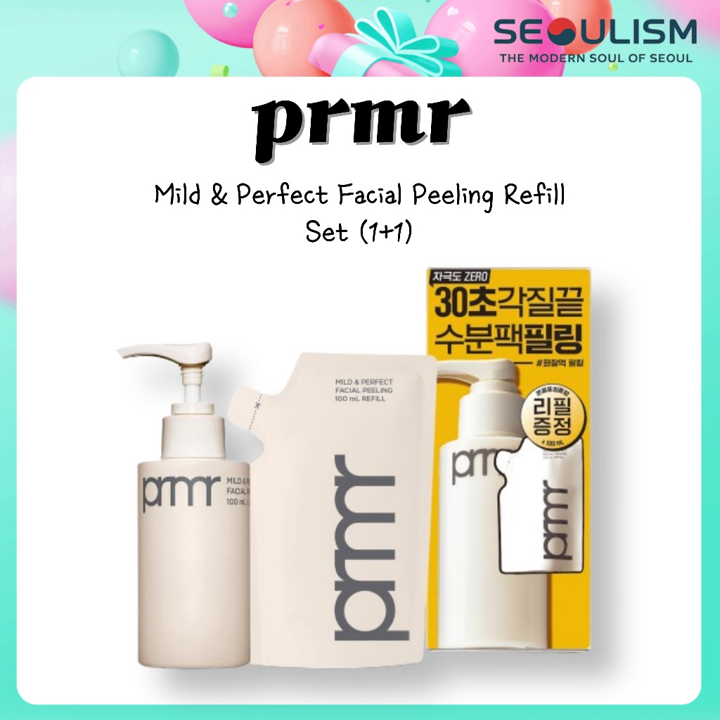 🇰🇷[primera] Mild & Perfect Facial Peeling Refill Set (100ml+100ml รีฟิล) | ส่งจากเกาหลี