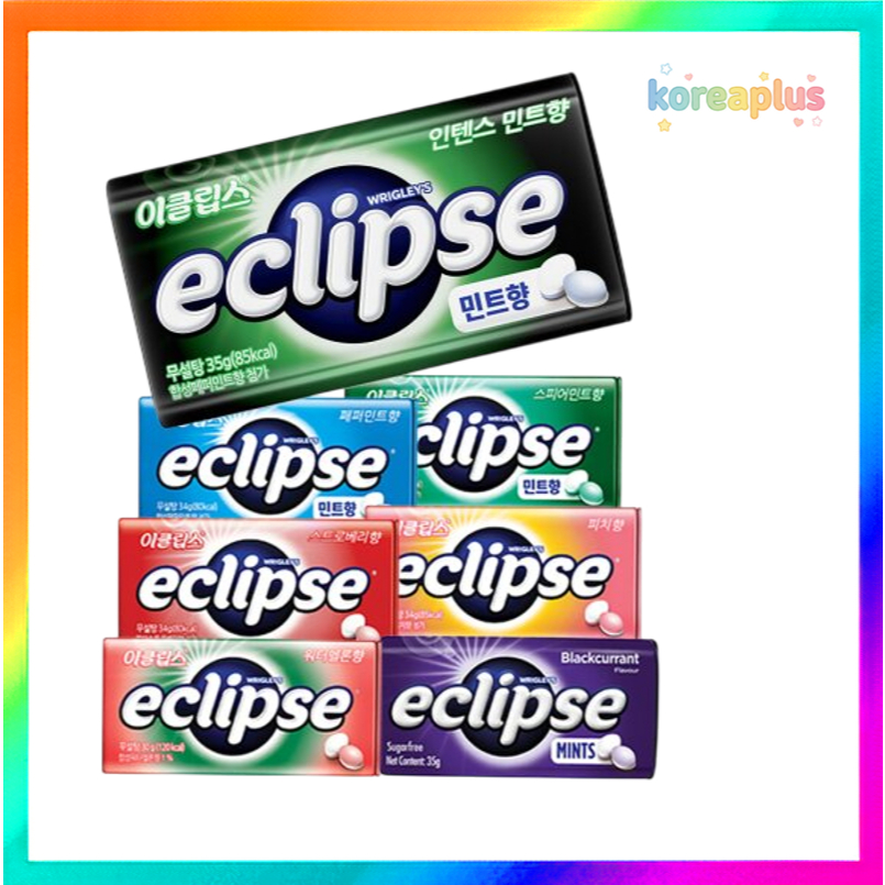 [Eclipse] ลูกอมมิ้นท์ปราศจากน้ำตาล, ผลไม้, สะระแหน่, พีช, ลิ้นจี่, มะนาว, องุ่น, แตงโม