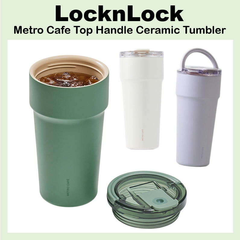 [LocknLock] Metro Cafe Top Handle Ceramic Tumbler (710ml / 900ml)