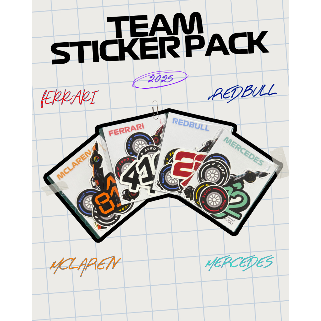 F1 TEAM STICKER PACK
