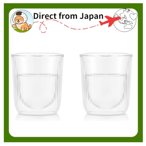 BODUM Double Wall Sake Ochoko 2-piece set/Tokkuri (sake bottle) [Direct from Japan]