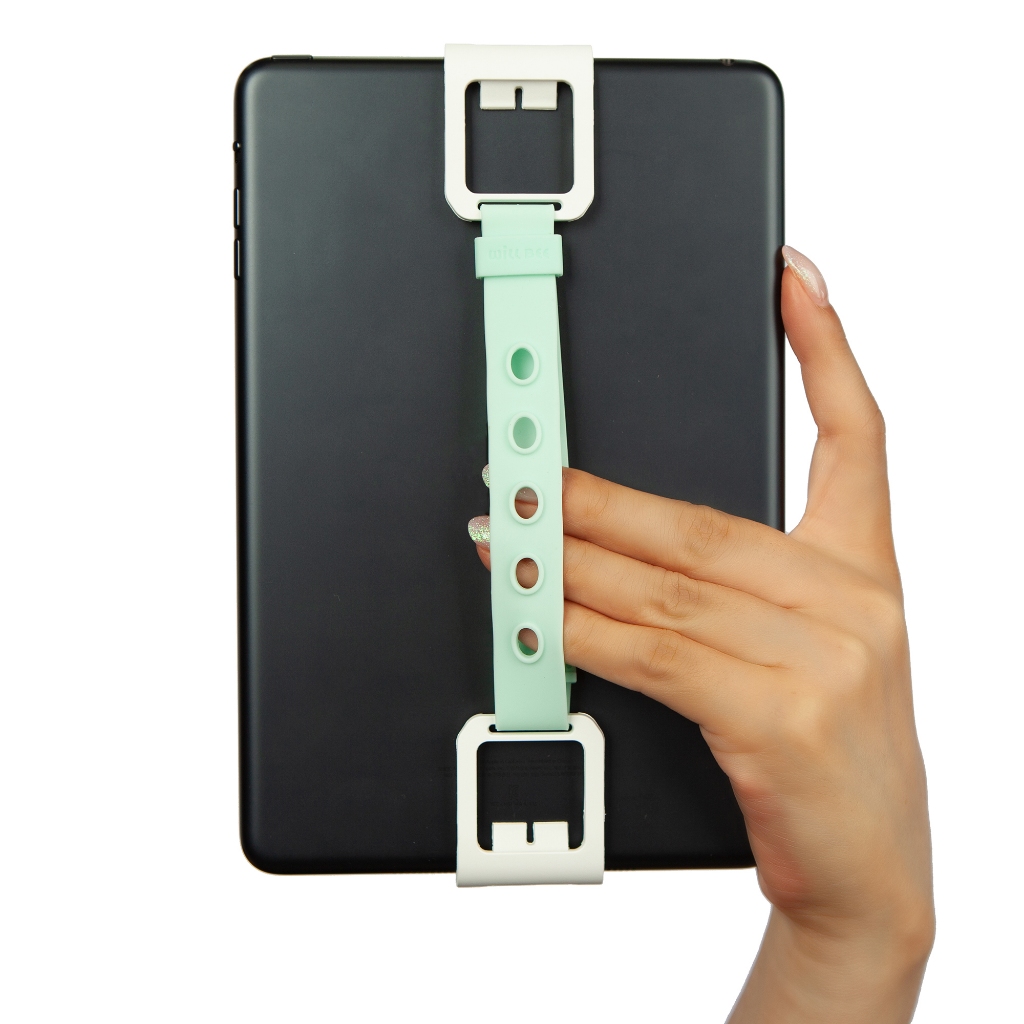 WiLLBee CLIPON Soft Wide (สําหรับอุปกรณ์ 19 - 21 ซม.) สายคล้องมือซิลิโคนสําหรับเครื่องอ่านการ์ด eBook และแท็บเล็ต