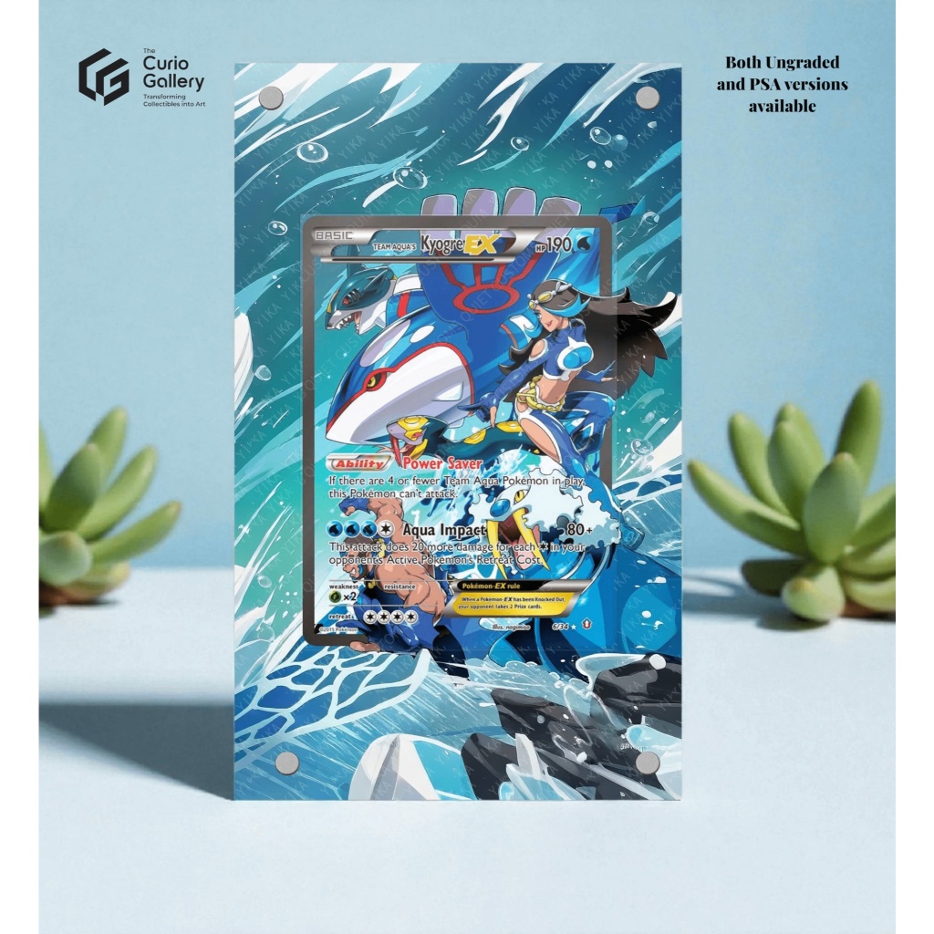 Pokemon TCG Extended Art Frame - Team Aquas Kyogre EX