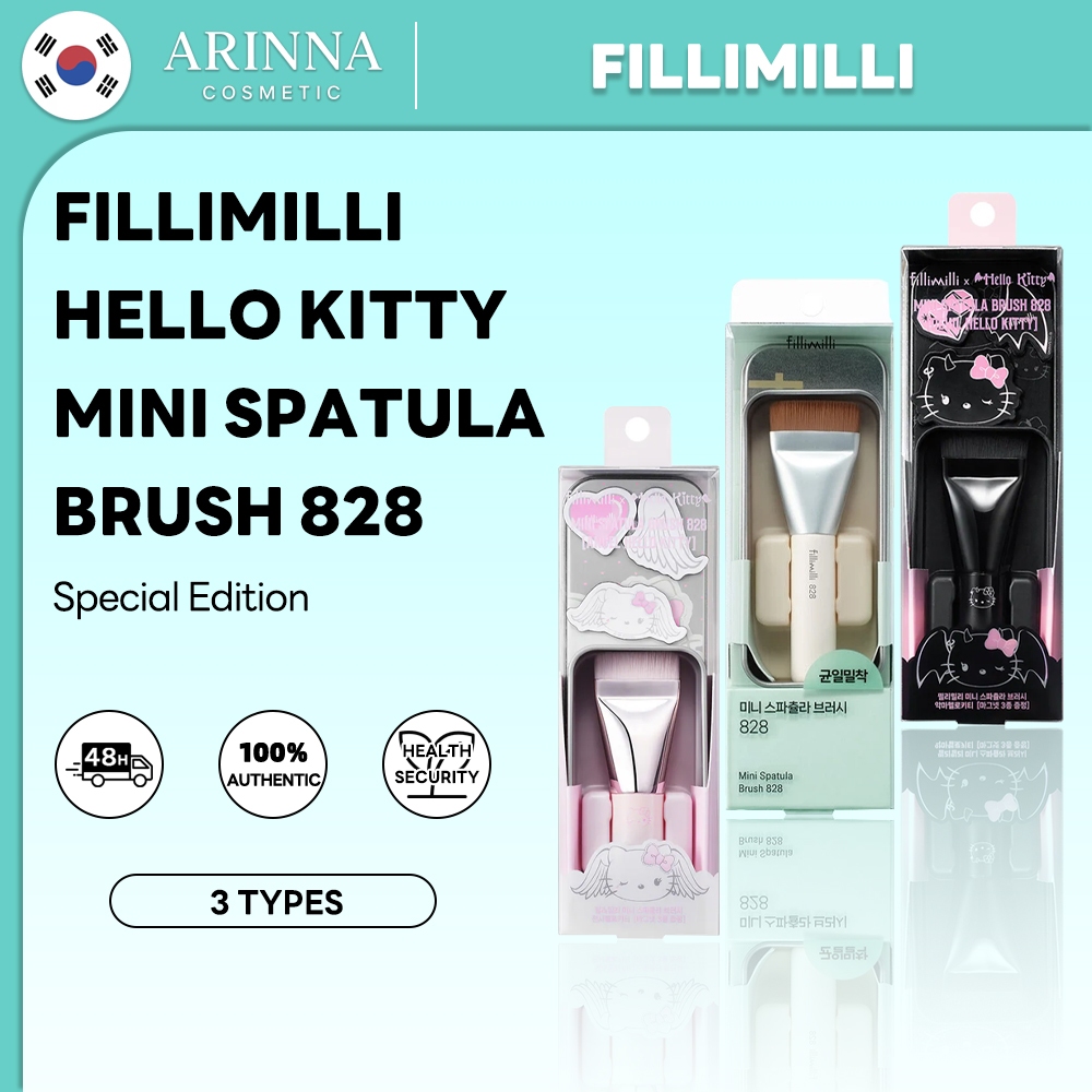 [fillimilli] แปรงไม้พายขนาดเล็ก 828 ANGEL/DEVIL HELLO KITTY WHITE/BLACK