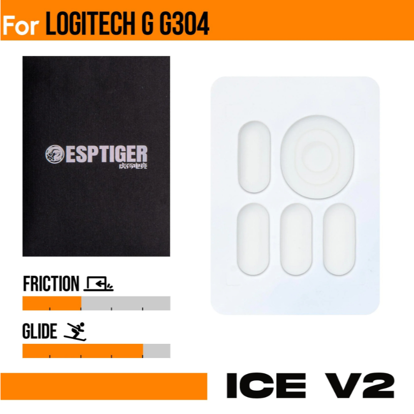 ICE V2 รองเท้าสเก็ตเมาส์สําหรับ Logitech G304 - G305