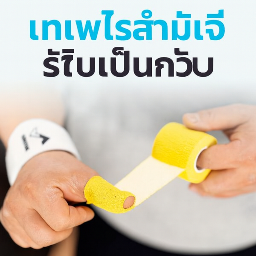 Kratos Finger Hook Grip Tape เทปที่จําเป็น 5 แพ็คสําหรับเล่นกีฬาเหมือนโบว์ลิ่ง ยกน้ําหนัก ปีนเขา และอื่นๆ กว้าง 5ซม. x ยาว 4.5ม