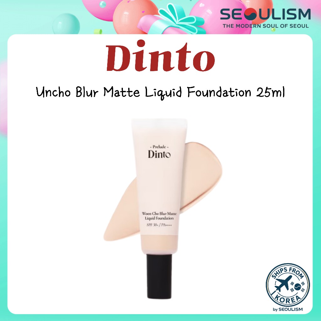 [DINTO] Daiso x Dinto Uncho Blur Matte Liquid Foundation 25ml | เบสเรียบ | ส่งจากเกาหลี