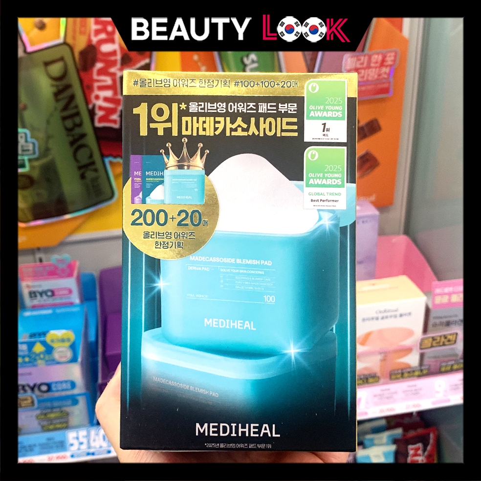 Oliveyoungselect MEDIHEAL Daily Treatment Pad Teatree Madecassoside Collagen100P+100P Korea Delivery