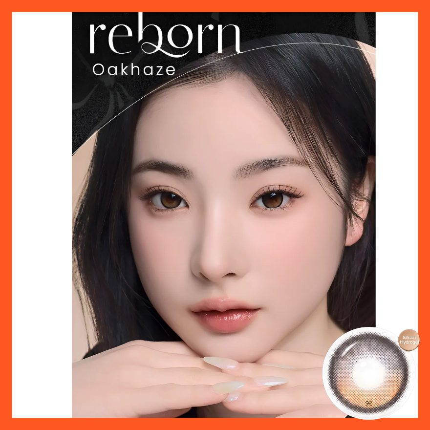 I-SHA reborn Oak Haze รายเดือน – 1 สี | คอนแทคเลนส์สีขนาด 13.7 มม. รายเดือน K-Beauty 2p-1box