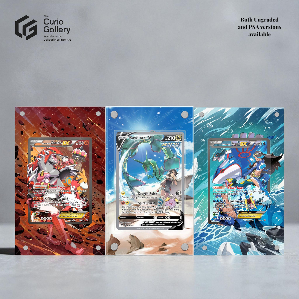 Pokemon TCG Extended Art Frame - Groudon Rayquaza Kyogre