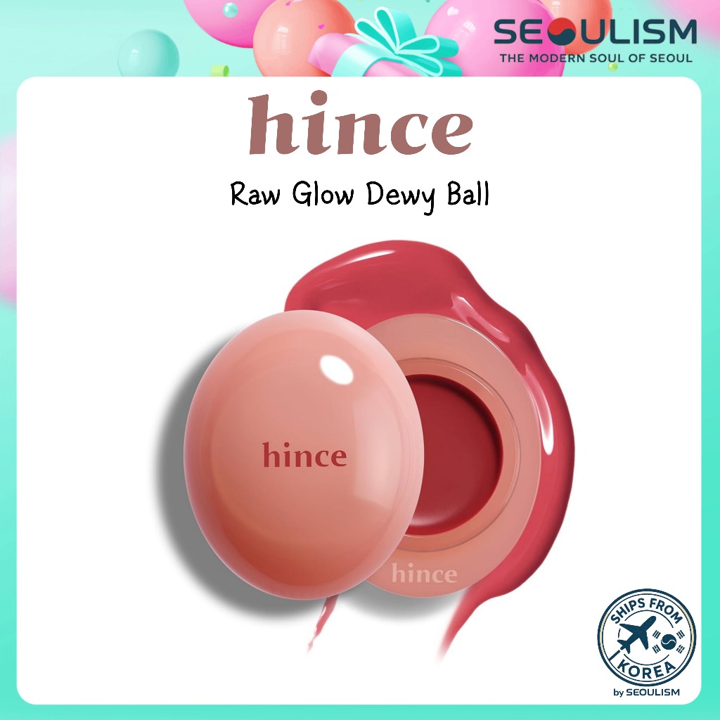 🇰🇷[hince] Raw Glow Dewy Ball 3.5 g | Multi-Use Lip & Cheek Balm Tint | ส่งจากเกาหลี