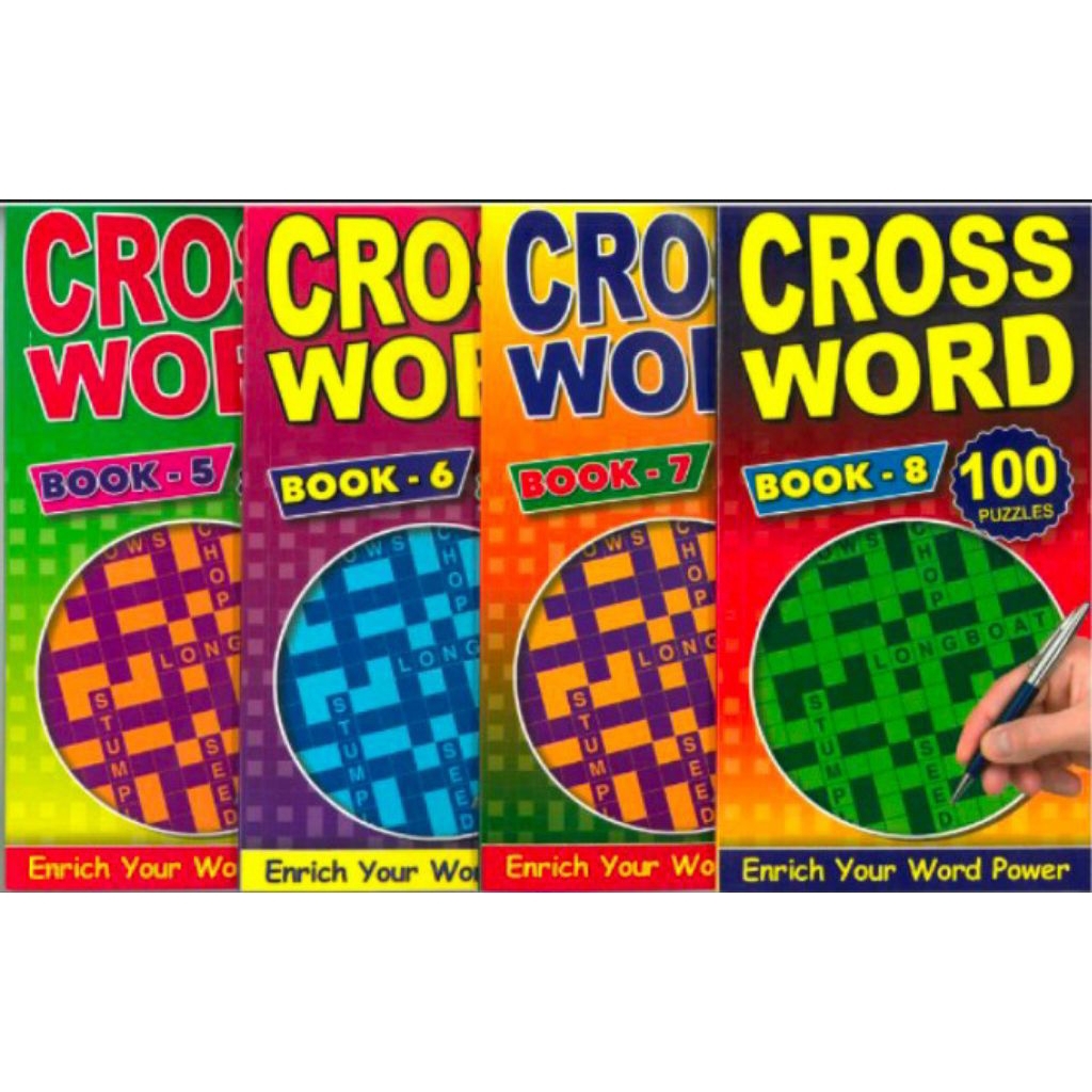 CROSS WORD 100 PUZZLES (หนังสือ 5 ถึง 8)