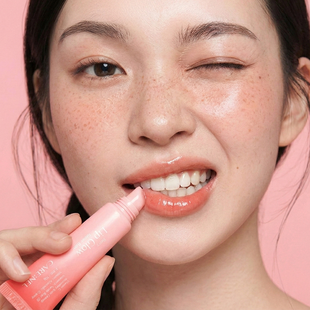 CARENEL High Shine Berry Lip Glow - Glass Skin Finish, Non-Sticky Daily Tinted Lip Balm ลิปเกาหลี