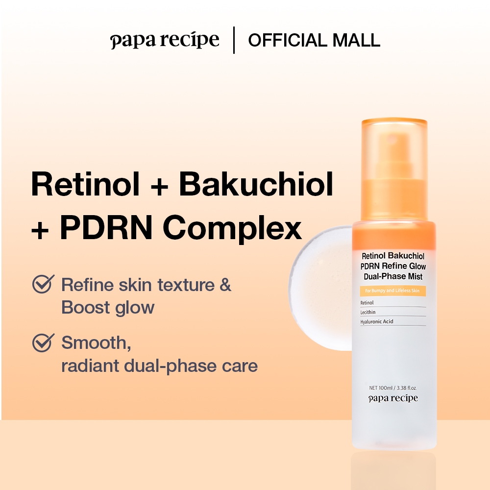 papa recipe Retinol PDRN Refine Glow Dual-Phase Mist (100ml)