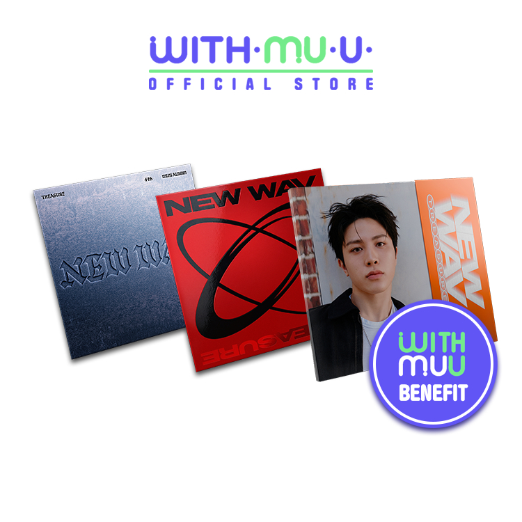 [พร้อมส่ง] TREASURE - [NEW WAV] 4th Mini Album [อัลบั้ม TREASURE] (WITHMUU POB)