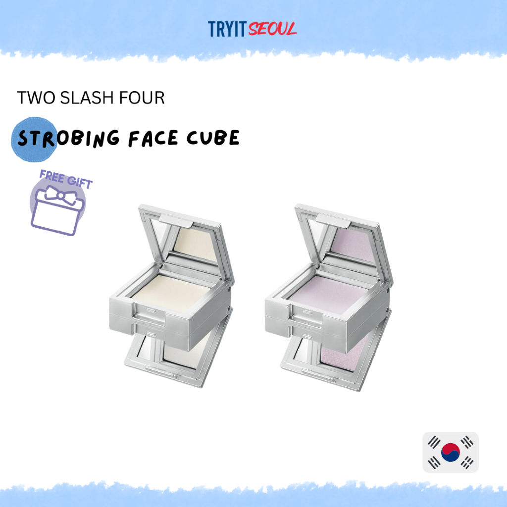 [TWO SLASH FOUR by RISABAE] Strobing Face Cube (4 สี) | แป้ง โทนอัพ ไฮไลท์ เกาหลี