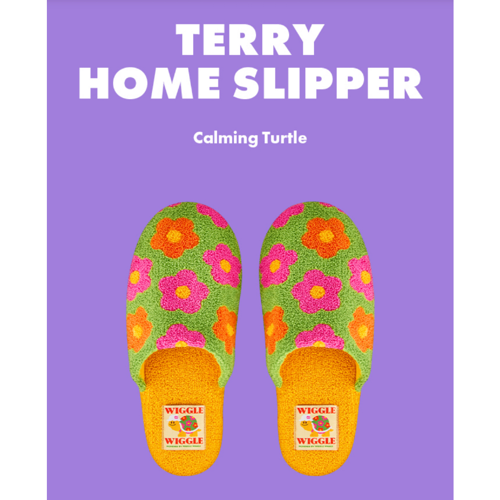 [Wiggle Wiggle]TERRY HOME SLIPPER -เต่าปีน