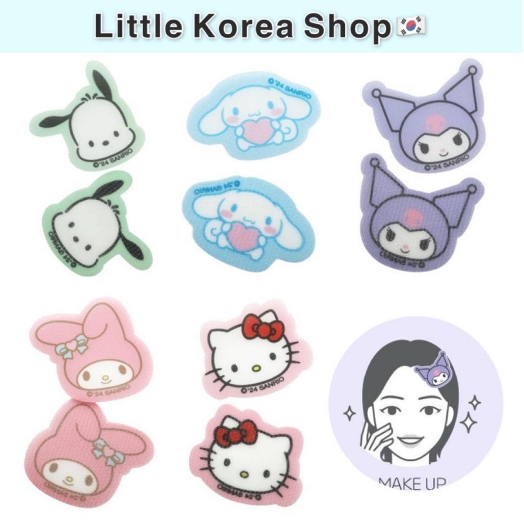 [Sanrio] แผ่นยึดผมไม่ทิ้งรอย ชนิดตีนตุ๊กแกแบบนุ่ม มาจากเกาหลี