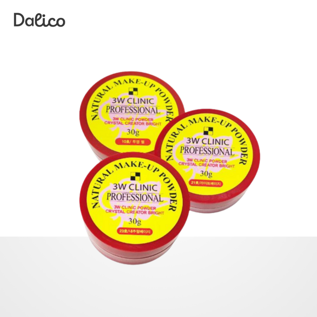 [2PCS SET] 3W Clinic Natural Make-Up Powder 30g x 2 – แป้งฝุ่นเซ็ต 2 ชิ้น