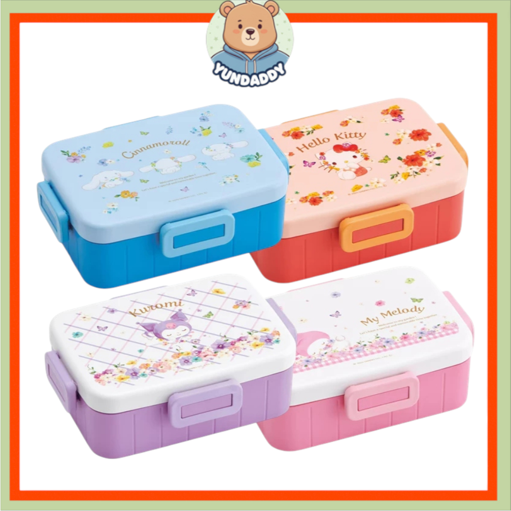 [SKATER] SANRIO YZFL7AG Blossom 650ml กล่องข้าวล็อค 4 จุด Hello Kitty / My Melody / Kuromi / Cinnamoroll