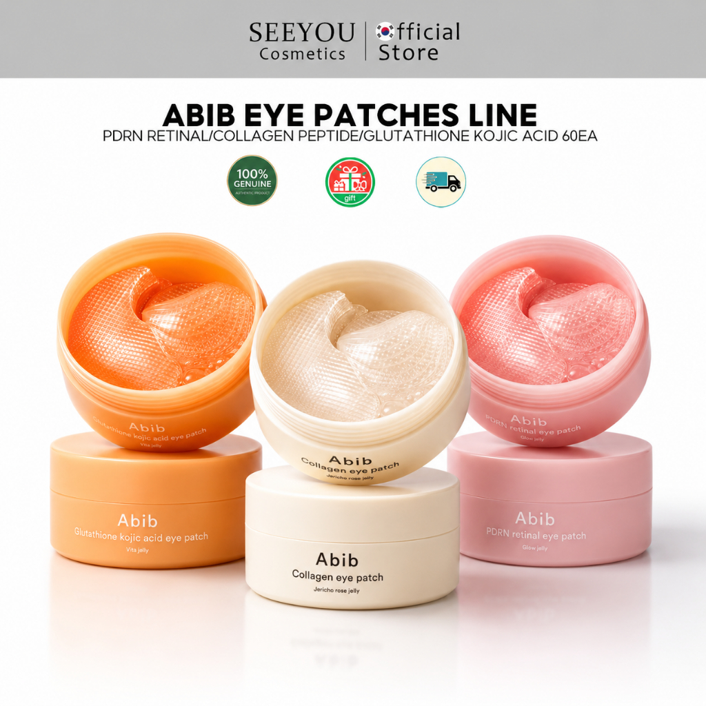 Abib Eye Patch line PDRN Retinal/Collagen Peptide/Glutathione kojic acid 60ea