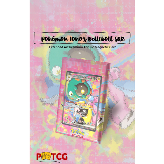 Premium Magnetic Case Extended Artwork: Pokemon Ionos Bellibolt EX SAR/Mega Dream M2a/Me 2.5 Ascende