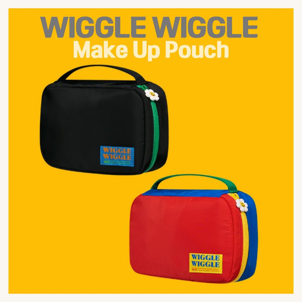 [Wiggle Wiggle] กระเป๋าใส่เครื่องสําอาง กระเป๋าใส่เครื่องสําอางสําหรับเดินทาง ที่ใส่แปรง ความจุขนาดใ