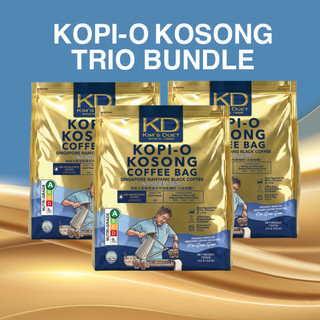 Trio Bundle Kim's Duet Kopi-O Kosong (15 Sachets) | Singapore Nanyang Black Coffee - NO ADDED SUGAR
