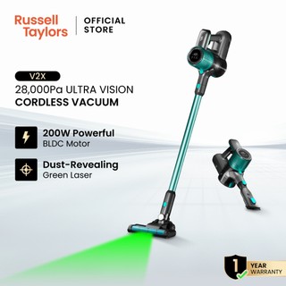 Russell Taylors 28,000Pa Cordless Vacuum Cleaner (SMART DUST SENSOR, HEPA, GREEN LASER) V2X
