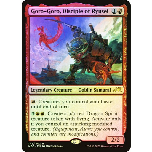Goro-Goro, Disciple of Ryusei Foil Kamikaawa: Neon Dynasty Edition MTG Near Mint