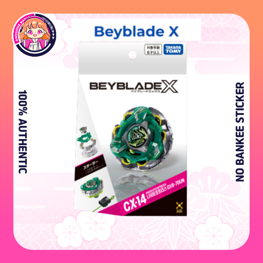 BEYBLADE X CX-14 Starter Night Fortress GV8-70UN [Beycode:เกาหลี]