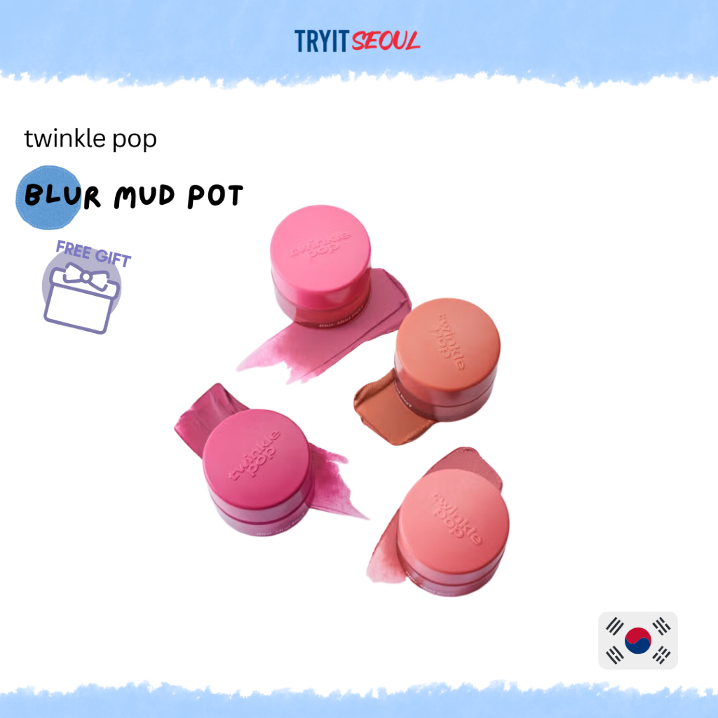 [twinkle pop by CLIO] Blur Mud Pot 3.6g 4 สี (DAISO KOREA)