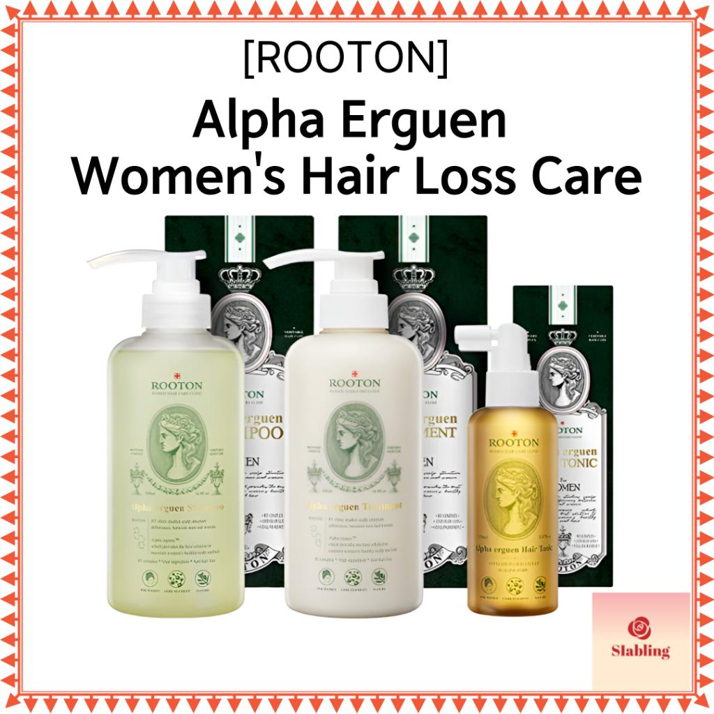 [ROOTON] Alpha Ergen Shampoo, Treatment, Hair Tonic / Womens Hair Loss Care / แชมพูมังสวิรัติ