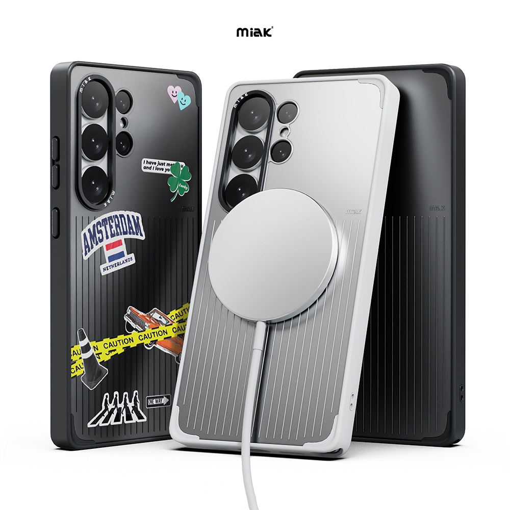 เคสแม่เหล็ก Miak MOOD สำหรับ Galaxy S26 / S26 Plus / S26 Ultra | เคสป้องกันน้ำหนักเบา พร้อมสติกเกอร์ 2 ชิ้น
