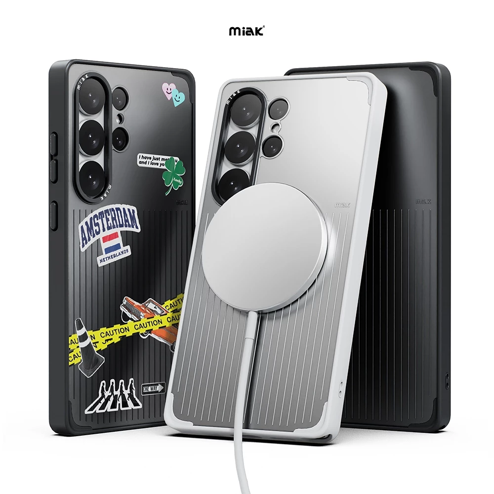 เคสแม่เหล็ก Miak MOOD สำหรับ Galaxy S26 / S26 Plus / S26 Ultra | เคสป้องกันน้ำหนักเบา พร้อมสติกเกอร์ 2 ชิ้น